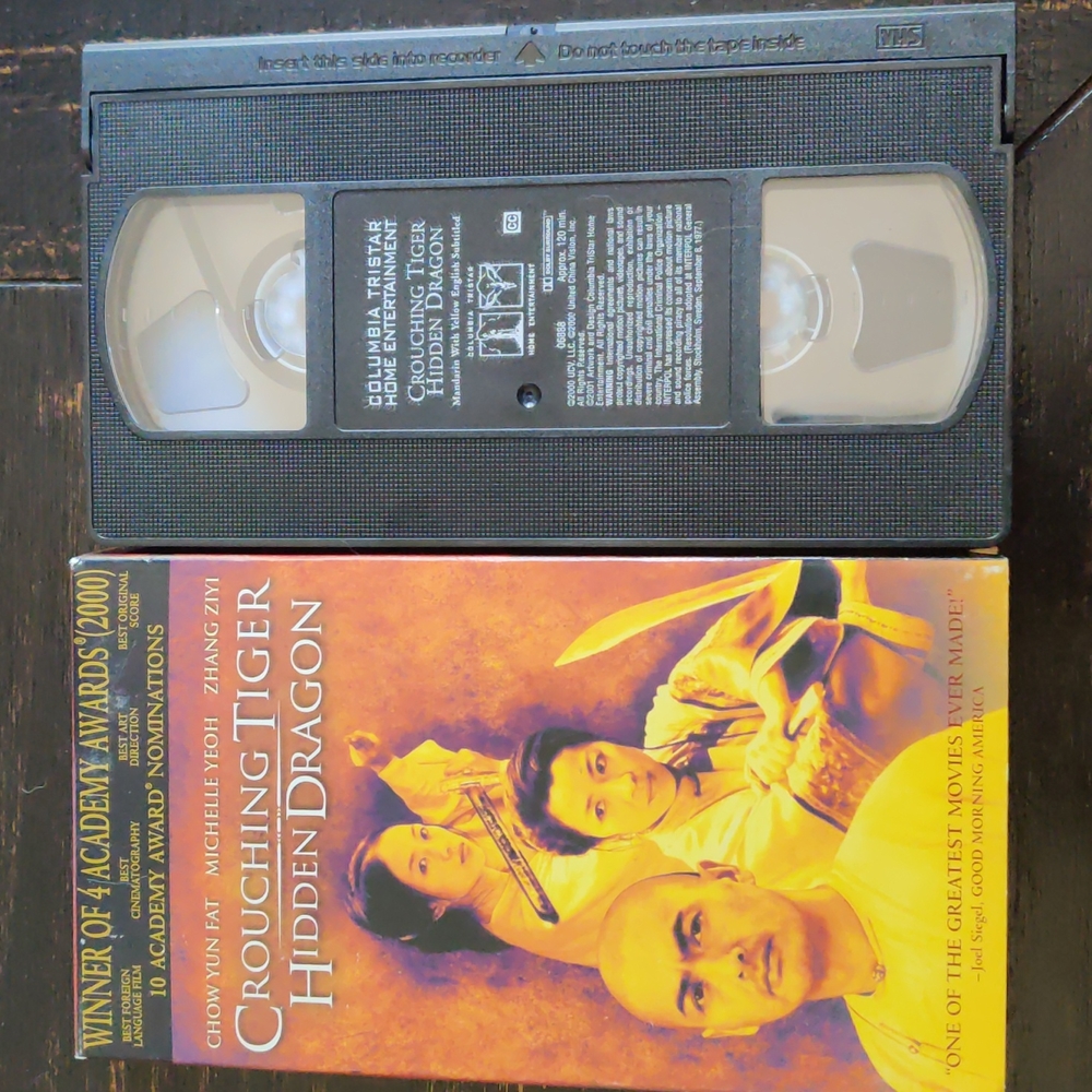 Crouching tiger hidden dragon vhs